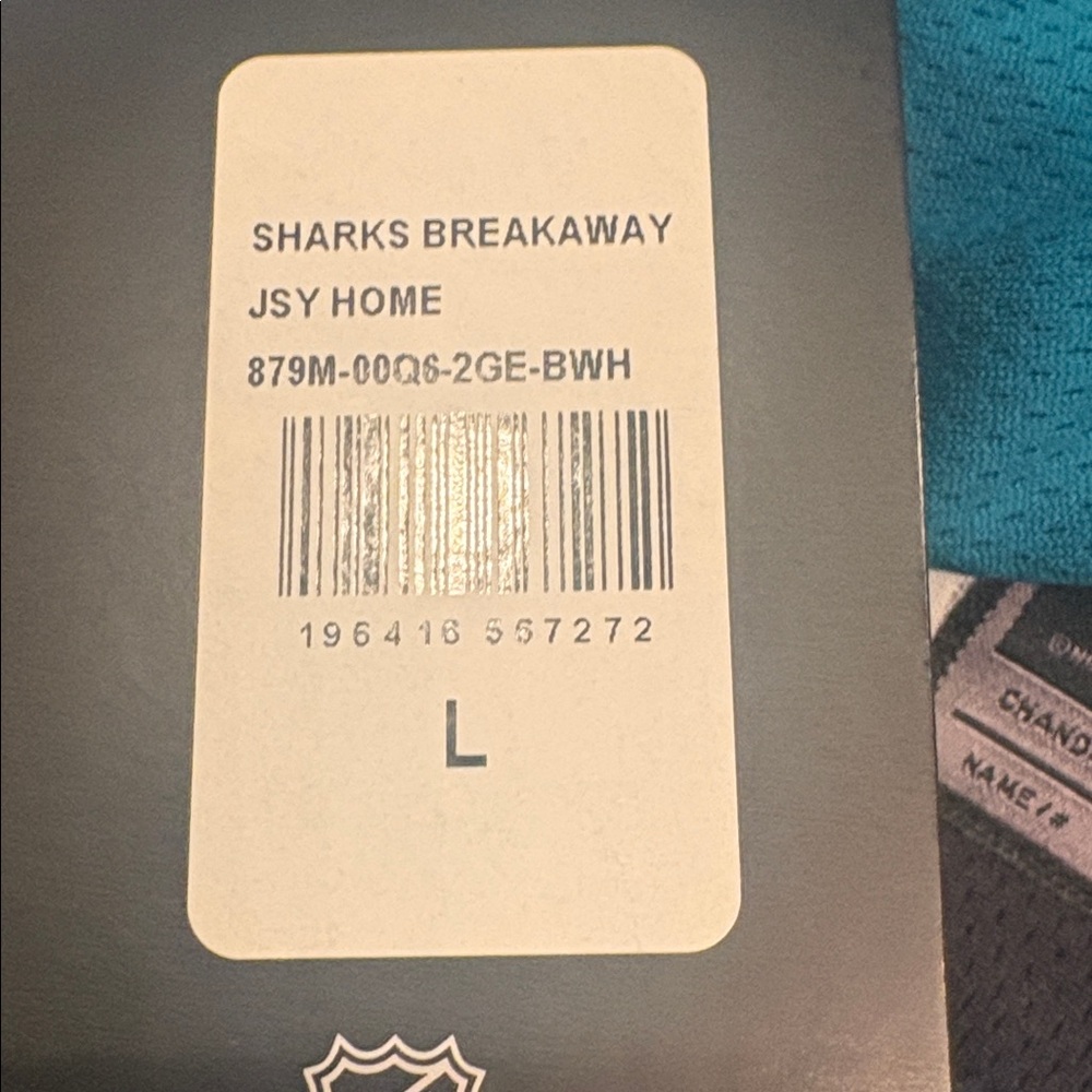 NWT San Jose Sharks Breakaway Jersey - Picture 7 of 7